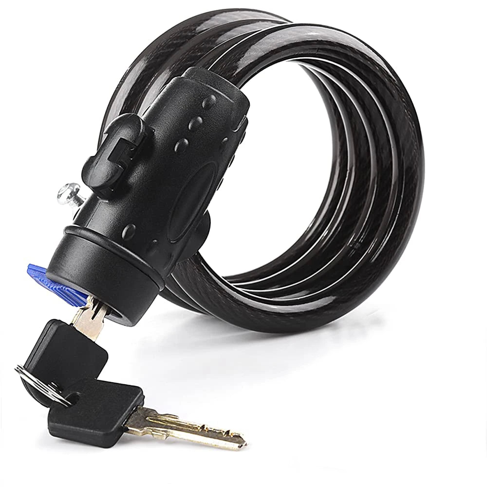 Bicycle Lock Outdoor Anti-Theft Bike Lock with 2 Keys Weatherproof Heavy Duty Bicycle Lock for Bicycle Motorcycle Scooter Soldes-ShopOnline