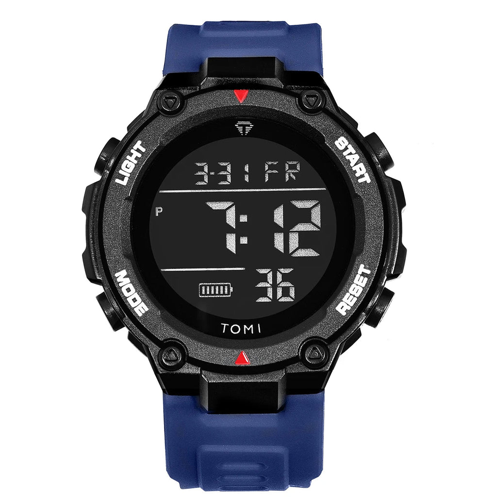 TOMI – Montre Tactique Digitale Militaire | 4 Modes Sport, Chrono, Lumineuse, Étanche 3 Bar, Randonnée & Outdoor Soldes-ShopOnline