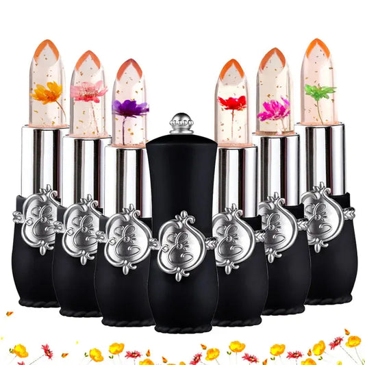 Ensemble de rouge à lèvres Flower Jelly Changement de température Hydratant Flower Lip Stick Baume à lèvres longue durée Ensemble de brillant à lèvres à changement de couleur magique Kit Lip Stick 6PCS Fille/Femme à Prix Discount - Soldes-ShopOnline