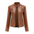 Veste Cuir Femme Biker Moto 2026 – Zippée, S à 3XL Soldes-ShopOnline