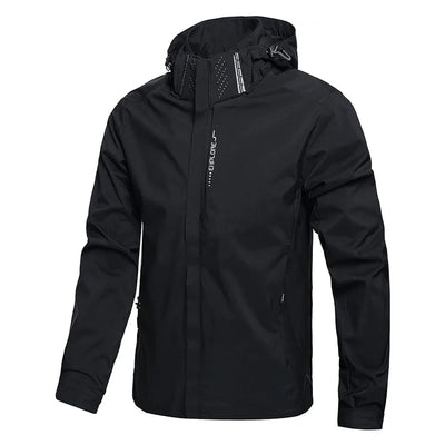 Men's Waterproof Rain Jacket Lightweight Outer Hooded Outdoor Raincoat Hiking Windproof Jacket Climbing Outdoor Jackets Soldes-ShopOnline