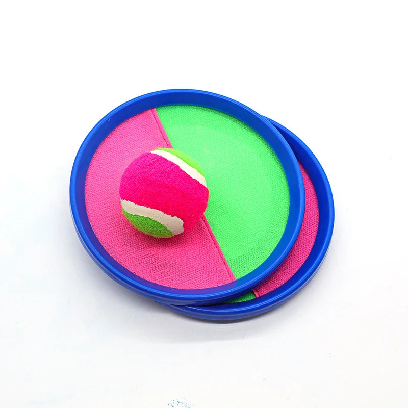 Jeu de Raquettes Balle Collante – 2 Raquettes + 1 Balle, Plage, Jardin & Extérieur, Cadeau Pâques Soldes-ShopOnline