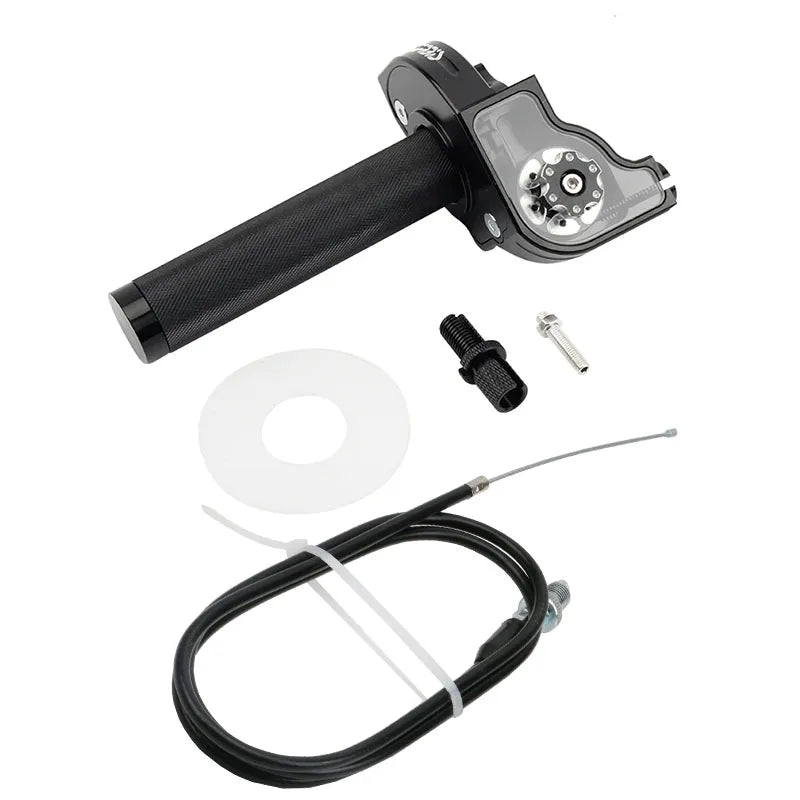 Poignée Gaz CNC Aluminium PowerMotor 22mm – Moto, Scooter, ATV, Quad, 5 Coloris Soldes-ShopOnline