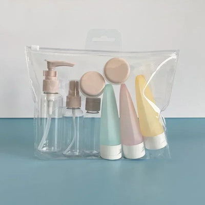 11pcs Travel Refillable Bottle Portable Silicone Empty Sub-bottling Tool Liquid Container Spray Lotion Shampoo Shower Perfume Soldes-ShopOnline