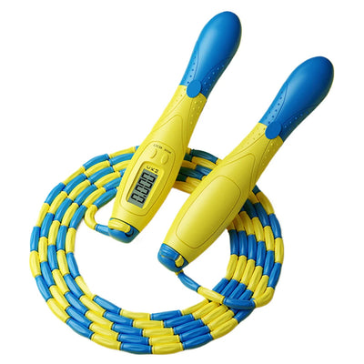 Beaded Jump Rope Skipping Rope with Counter Jump Rope Adjustable Length Plastic Segmented Jump Rope for Gym Fitness Exercise Soldes-ShopOnline