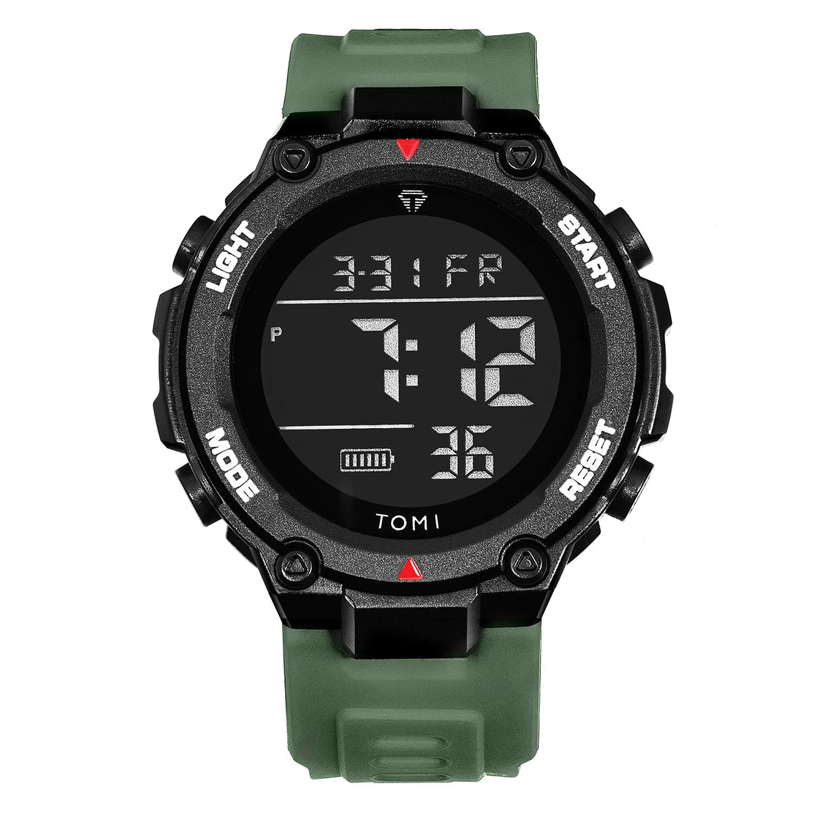 TOMI – Montre Tactique Digitale Militaire | 4 Modes Sport, Chrono, Lumineuse, Étanche 3 Bar, Randonnée & Outdoor Soldes-ShopOnline