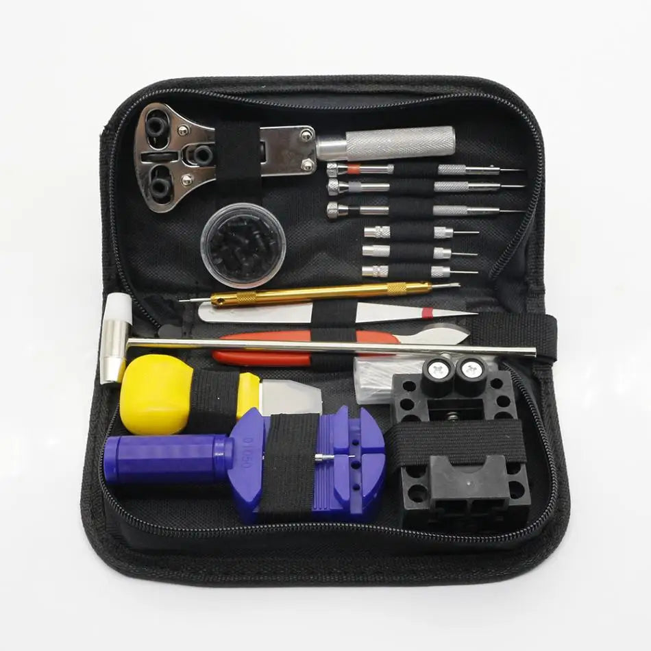 Kit Réparation Montres 147 Pièces Professionnel | Ouvre-Boîte, Chasse-Goupille, Ressort, Levier – Horloger & DIY Soldes-ShopOnline