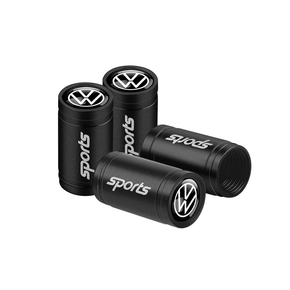 4Pcs Metal Car Wheel Tire Valve Caps Cover Accessorie For Volkswagen GTI Golf 6 7 Polo VW R-Line CC Passat B6 Tiguan Tharu Jetta Soldes-ShopOnline
