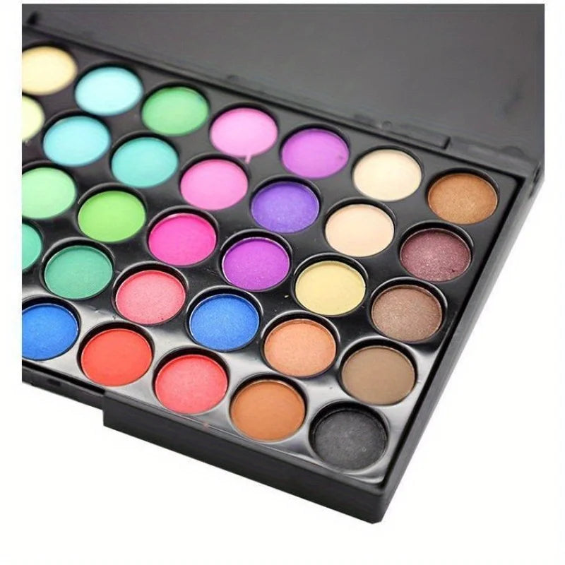 Palette Fards à Paupières 40 Couleurs – Tons Terre, Mat & Shimmer, Longue Tenue, Cosmétiques Korea Soldes-ShopOnline