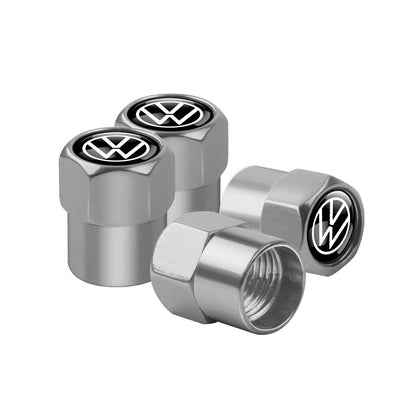 4Pcs Metal Car Wheel Tire Valve Caps Cover Accessorie For Volkswagen GTI Golf 6 7 Polo VW R-Line CC Passat B6 Tiguan Tharu Jetta Soldes-ShopOnline