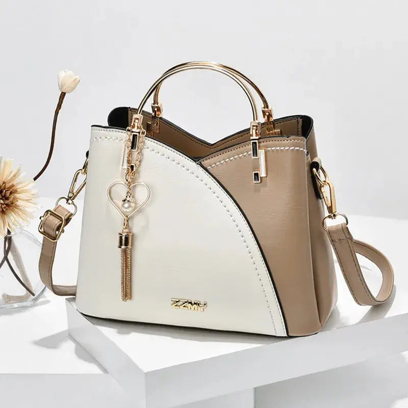 Sac à bandoulière simple pour femmes Sac à main combiné coloré Sacs à bandoulière à la mode Sacs à main PU polyvalents pour dames Femmes - Soldes-ShopOnline