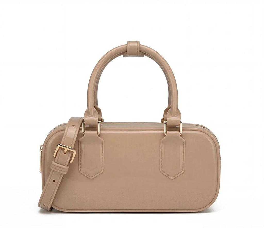 New Korean style fresh and cute womens bowling bag PVCwaterproof unique and versatile Boston bag womens crossbodybag and handbag Soldes-ShopOnline
