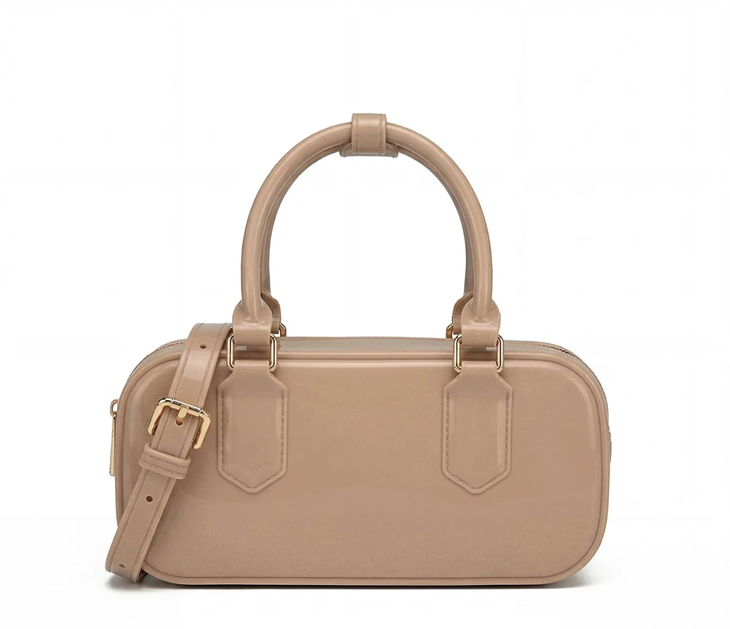 New Korean style fresh and cute womens bowling bag PVCwaterproof unique and versatile Boston bag womens crossbodybag and handbag Soldes-ShopOnline