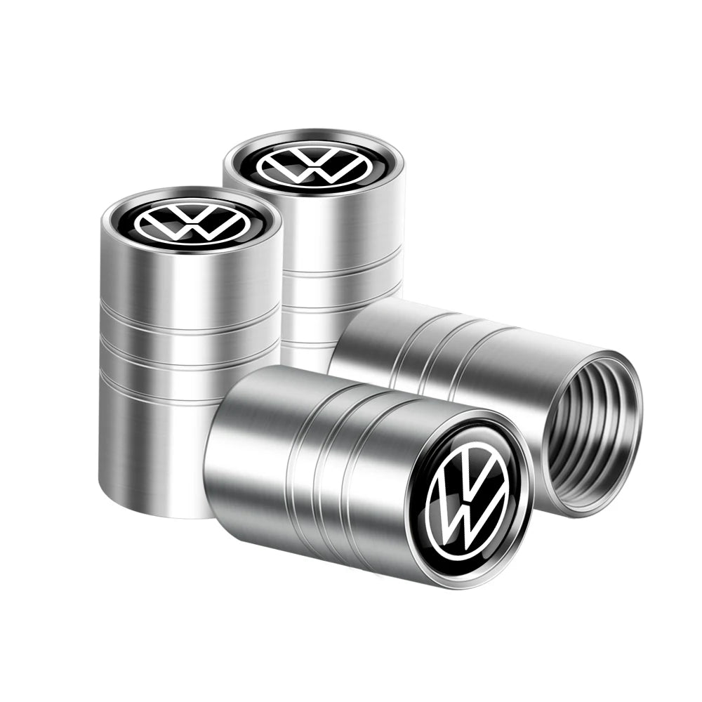 4Pcs Metal Car Wheel Tire Valve Caps Cover Accessorie For Volkswagen GTI Golf 6 7 Polo VW R-Line CC Passat B6 Tiguan Tharu Jetta Soldes-ShopOnline