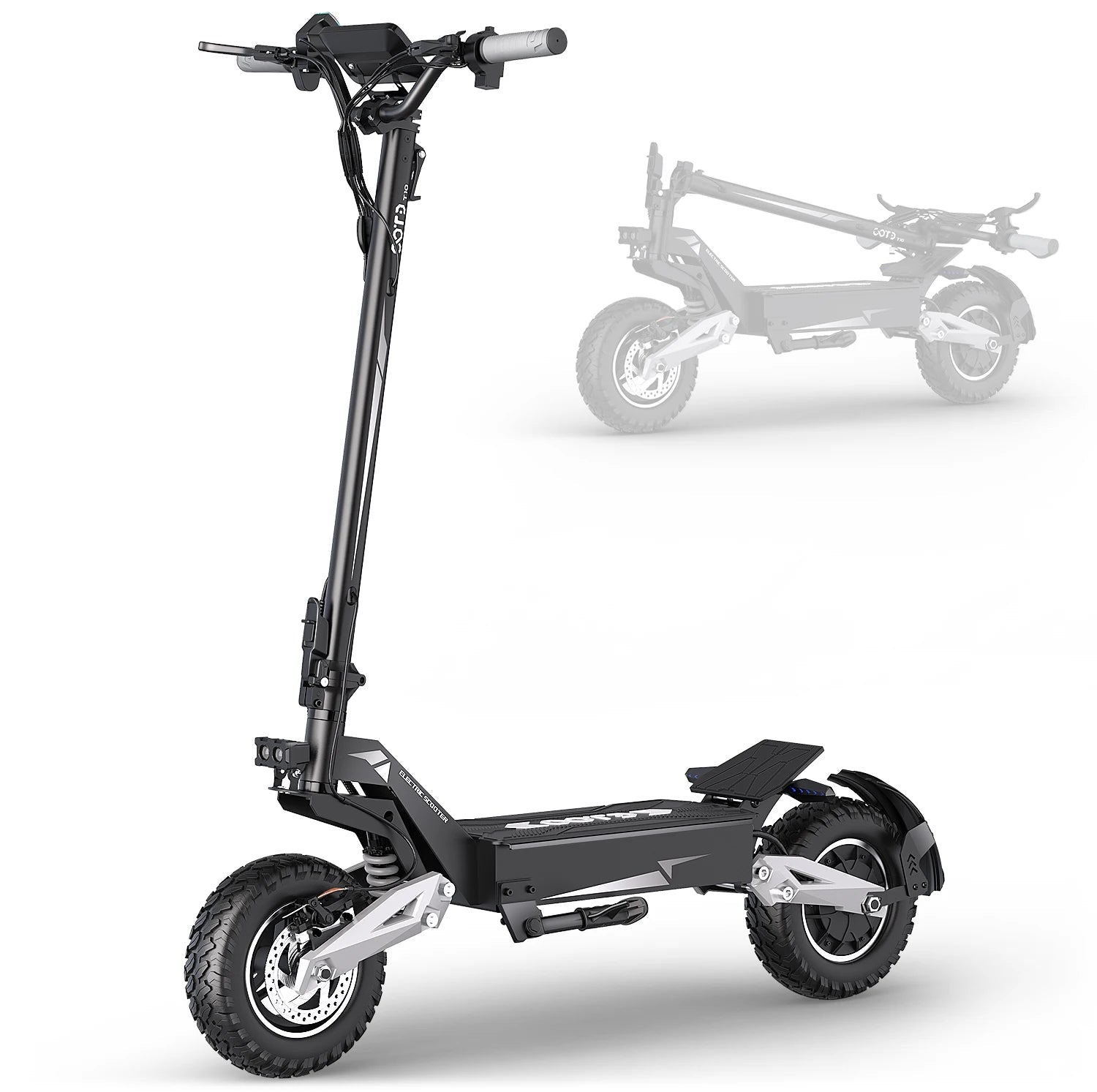 Trottinette Électrique OOTD T10 – 900W, 50 km/h, 80 km d’autonomie Soldes-ShopOnline