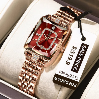 POEDAGAR Montres de Luxe Femme élégantes Classes Chics Filles Or  idée de Cadeau à Prix Discount - Soldes-ShopOnline