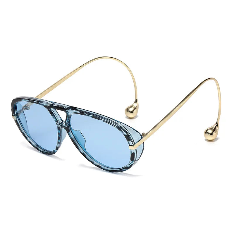 Lunettes de Soleil Oversize GIOIO – Punk Vintage, UV400, Verres Dégradés, CE, Unisexe Soldes-ShopOnline
