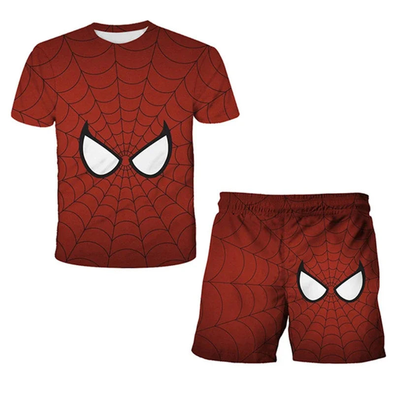 Ensemble Enfant Marvel Spider-Man – T-Shirt + Short Respirant, 4-6 Ans Soldes-ShopOnline