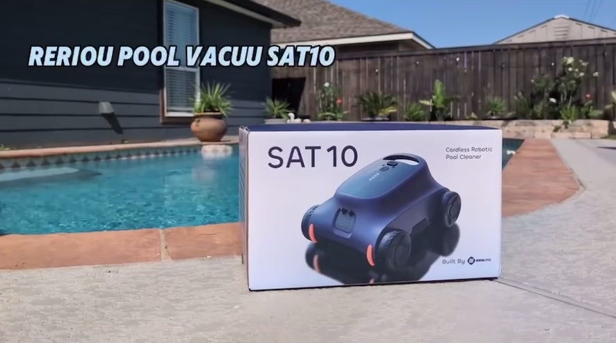 Aspirateur Piscine Seauto SAT10 - Robot Nettoyeur 180min Autonomie 45000Pa
